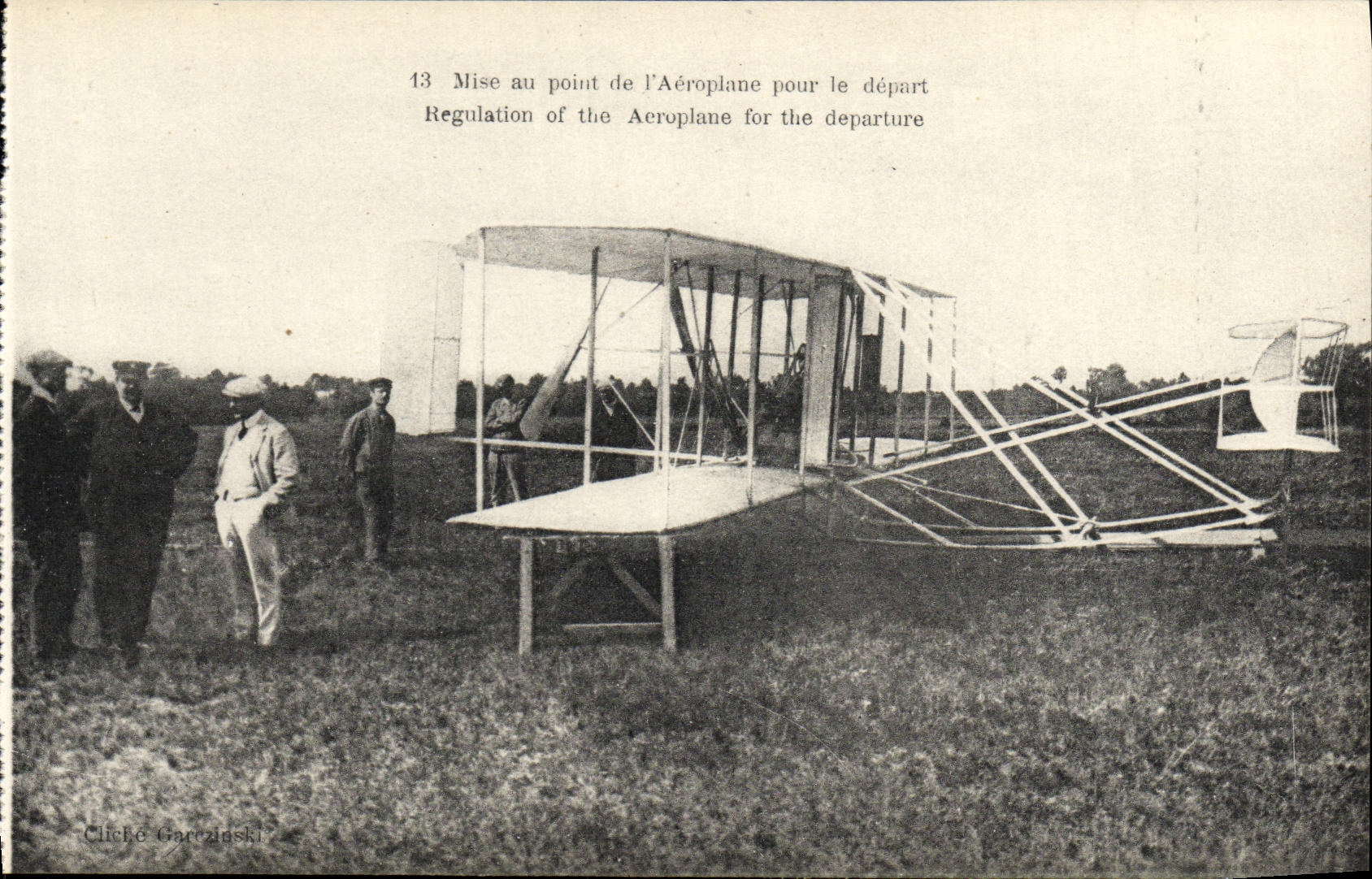 CPA Aviation Wilbur Wright Mise au point de l aeroplane pour le depart Avion