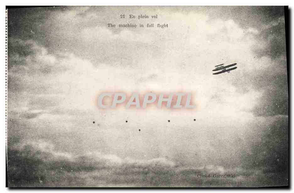 CPA Aviation Wilbur Wright En plein vol Avion