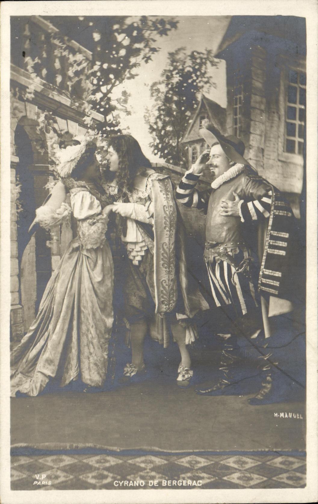 Cyrano de Bergerac — scène de théâtre — H. Manuel, Paris