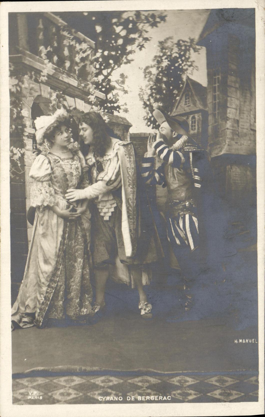 Cyrano de Bergerac — scène de théâtre — H. Manuel, Paris