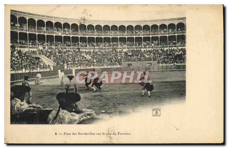 Pose des Banderilleros sur le cou du Taureau — Nancy — n°8