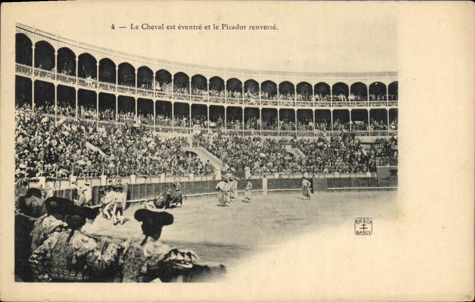 Arènes de NANCY — scène de tauromachie — PHACO NANCY