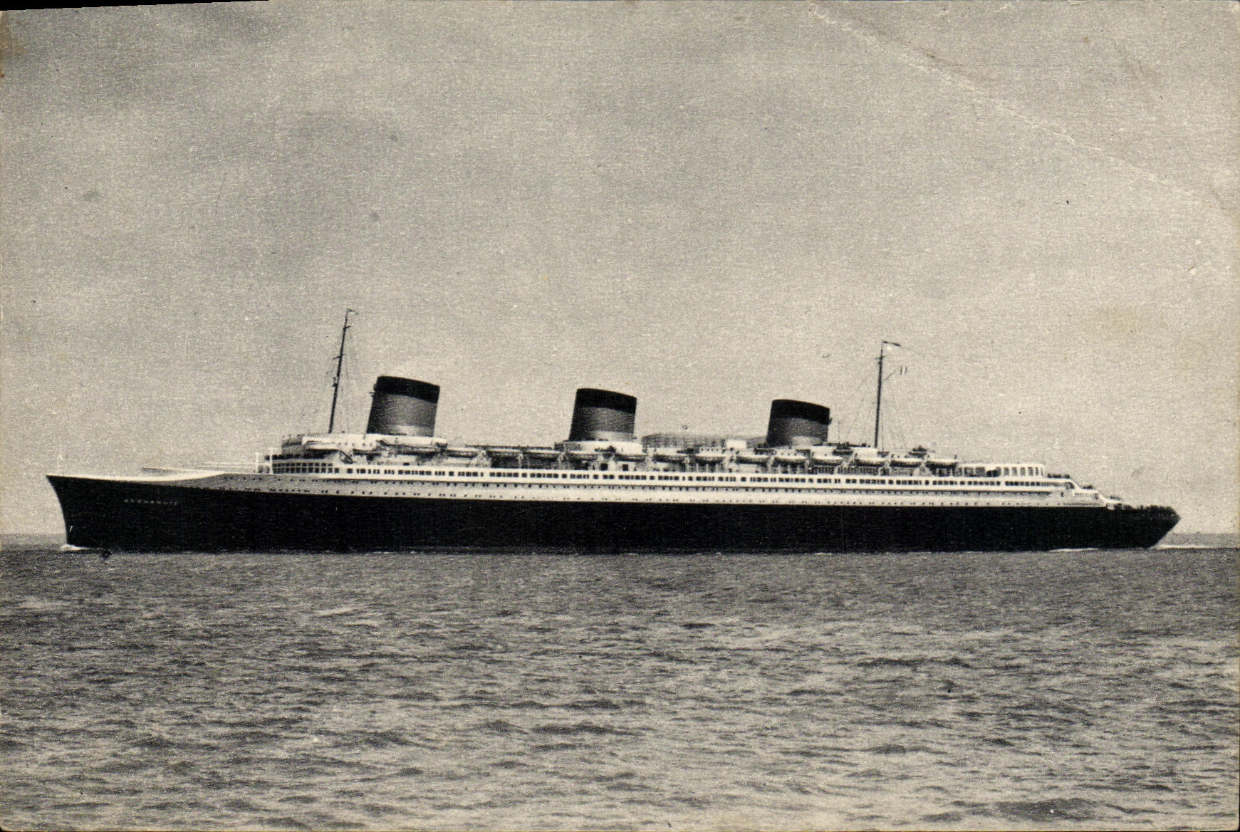 CPM Cie Generale Transatlantique SS Normandie Ligne Le Havre Angleterre New York