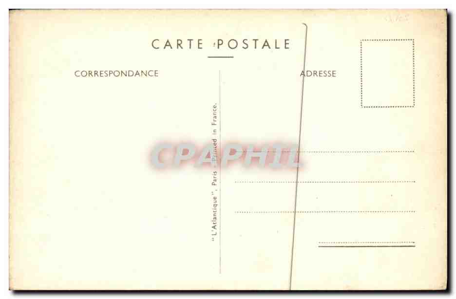 CPA Cie Generale Transatlantique French Line Normandie Le Havre Southampton New York Bateau Paquebot  — Verso