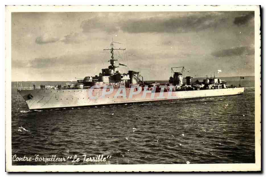 CPA Bateau Contre torpilleur Le Terrible