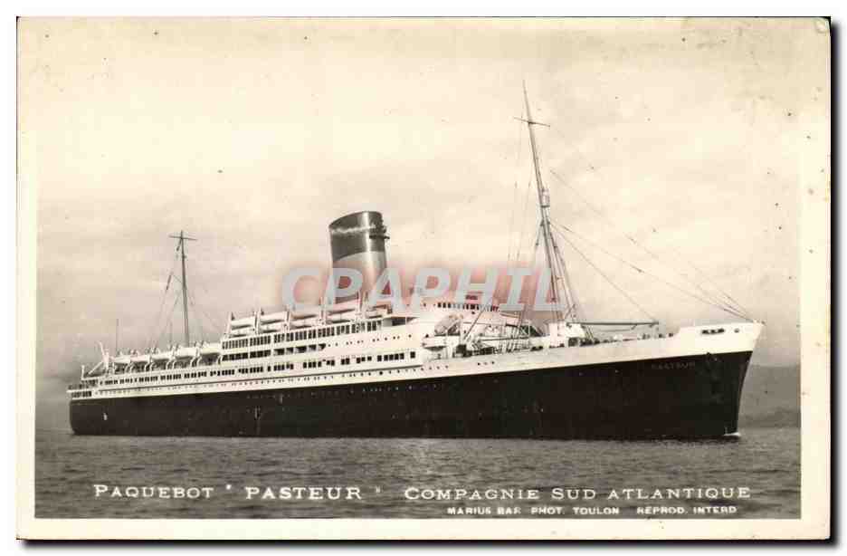 CPA Paquebot Pasteur Compagnie Sud Atlantique 