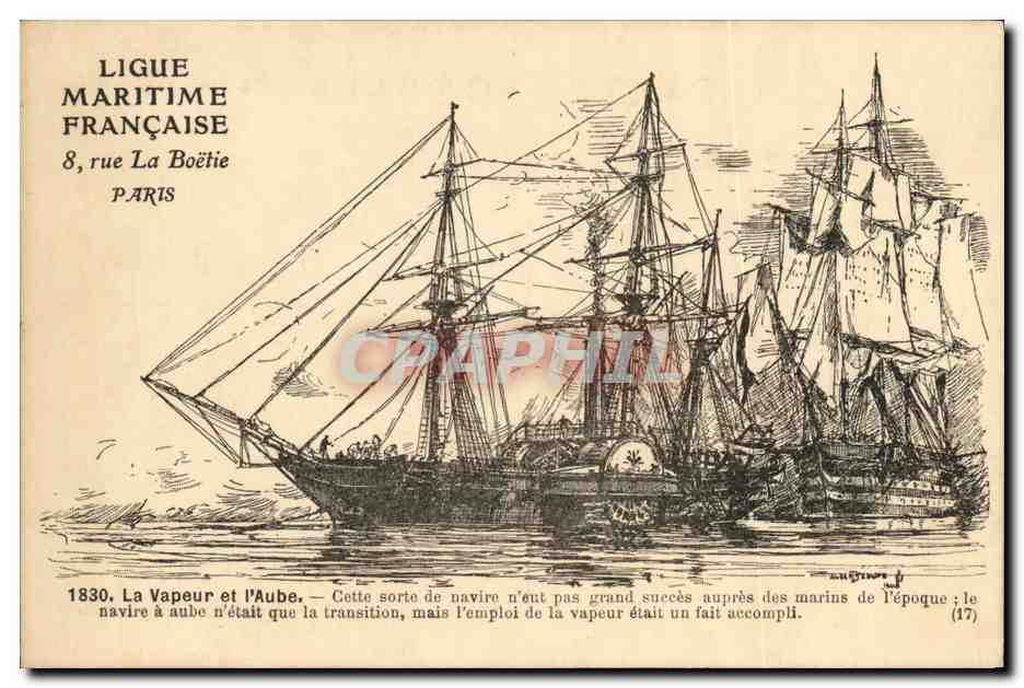 CPA Bateau Vapeur et l Aube 