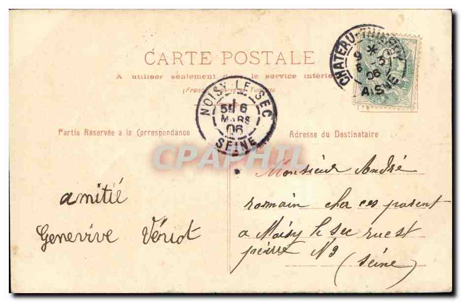 CPA Fantaisie Enfants — Rückseite
