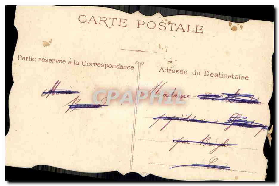 CPA Fantaisie Fleurs — Verso