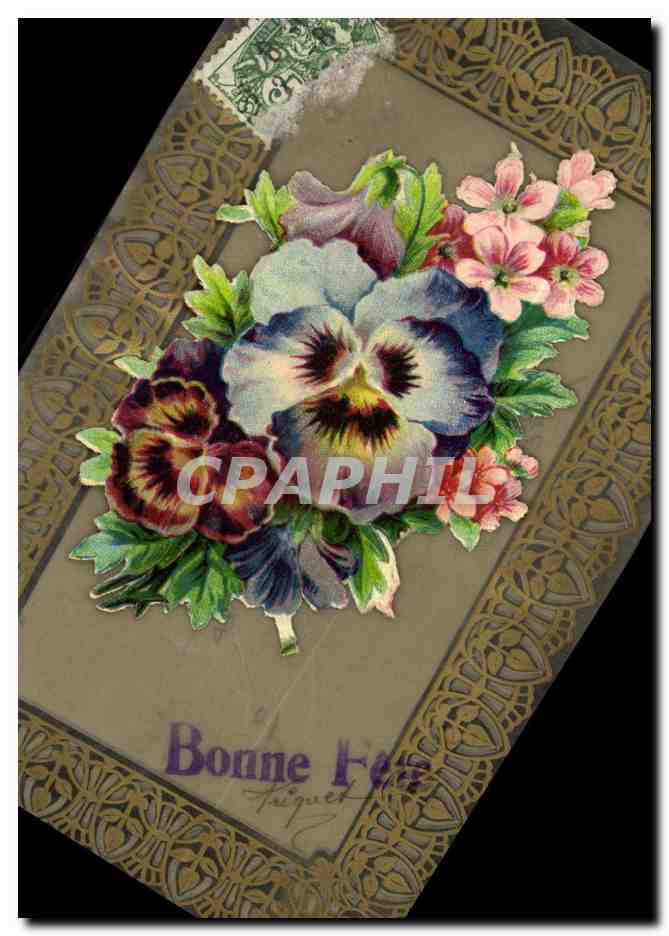 CPA Fantaisie Fleurs 