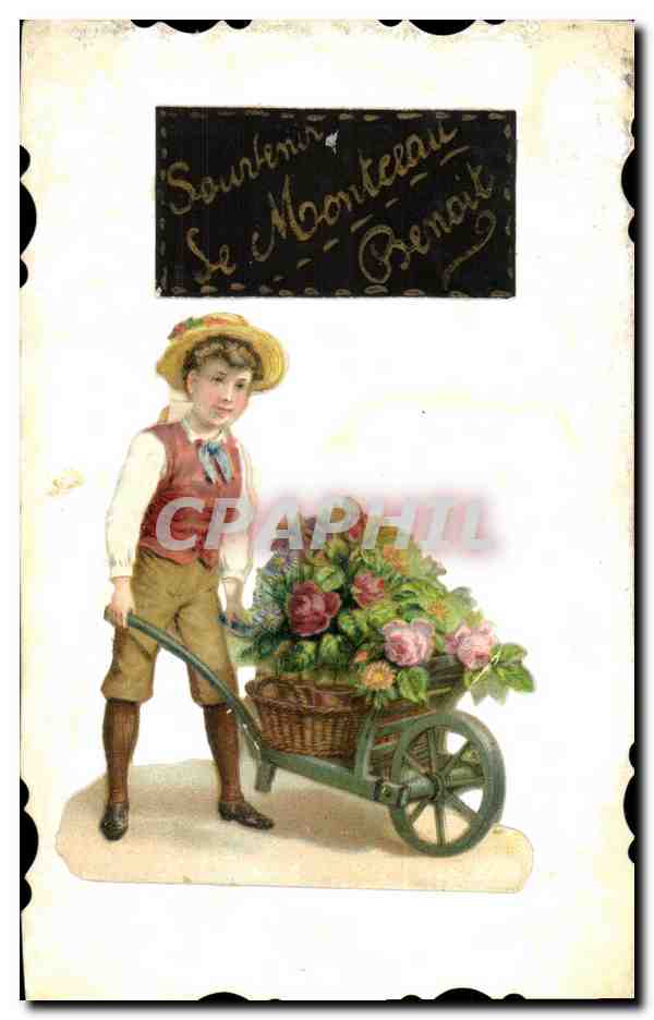 CPA Fantaisie Enfant Jardinier