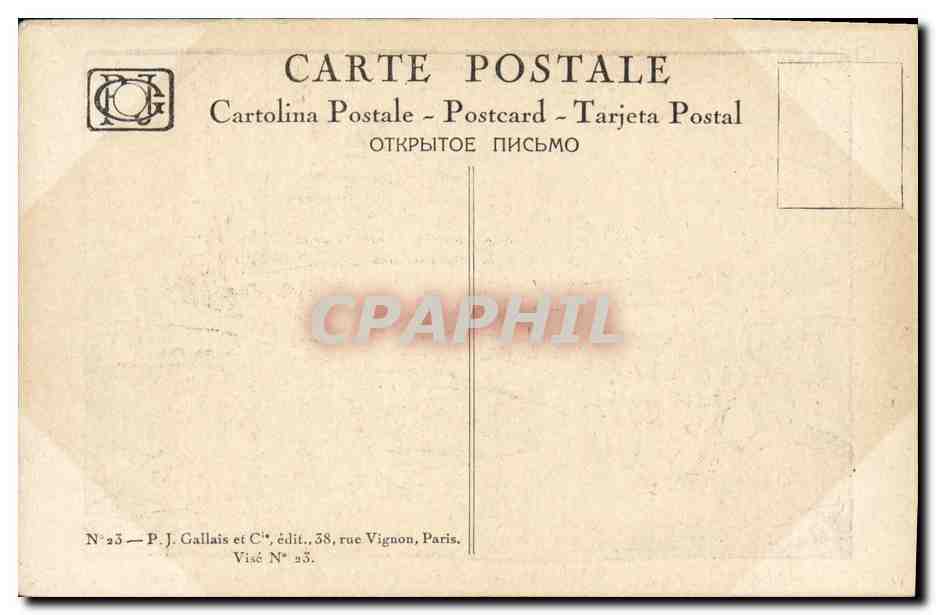 CPA Fantaisie Hansi Militaria Alsace — Rückseite