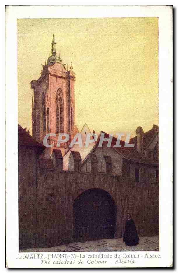 CPA Fantaisie Waltz Hansi La cathedrale de colmar