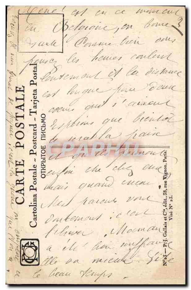 CPA Fantaisie Waltz Hansi Scene en Alsace Militaria  — Rückseite