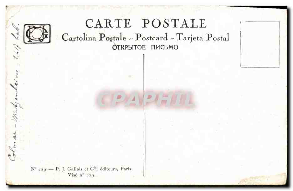 CPA Fantaisie Waltz Hansi Le clocher d Eguisheim Alsace — Rückseite