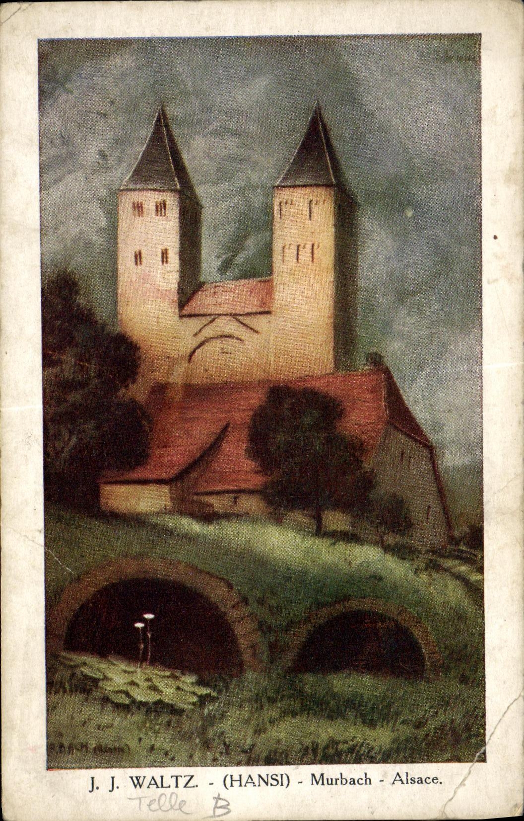 CPA Fantaisie Waltz Hansi Alsace Murbach