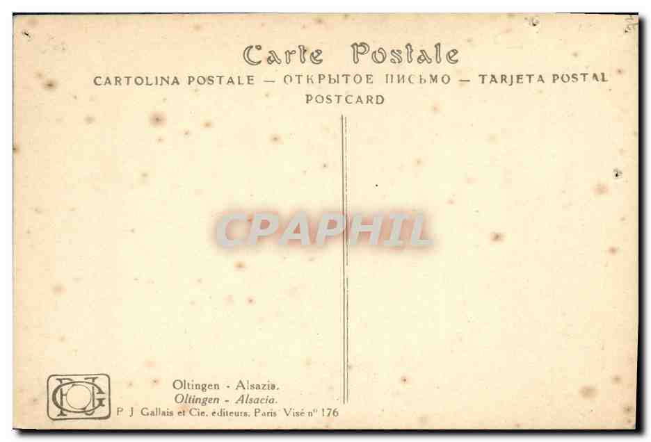 CPA Fantaisie Waltz Hansi Alsace  — Rückseite