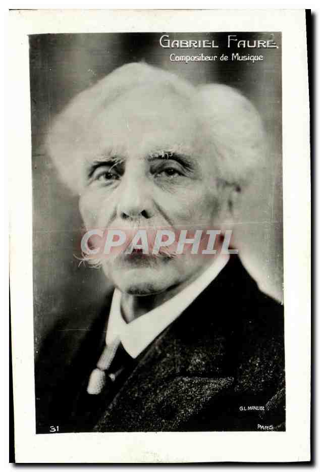 CPA Fantaisie Gabriel Faure Compoisteur de musique 