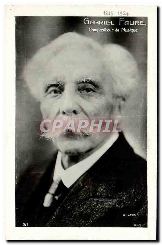 CPA Fantaisie Gabriel Faure Compoisteur de musique 