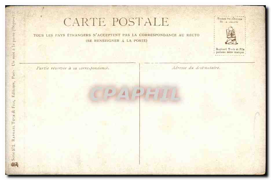 CPA Fantaisie Auber — Rückseite