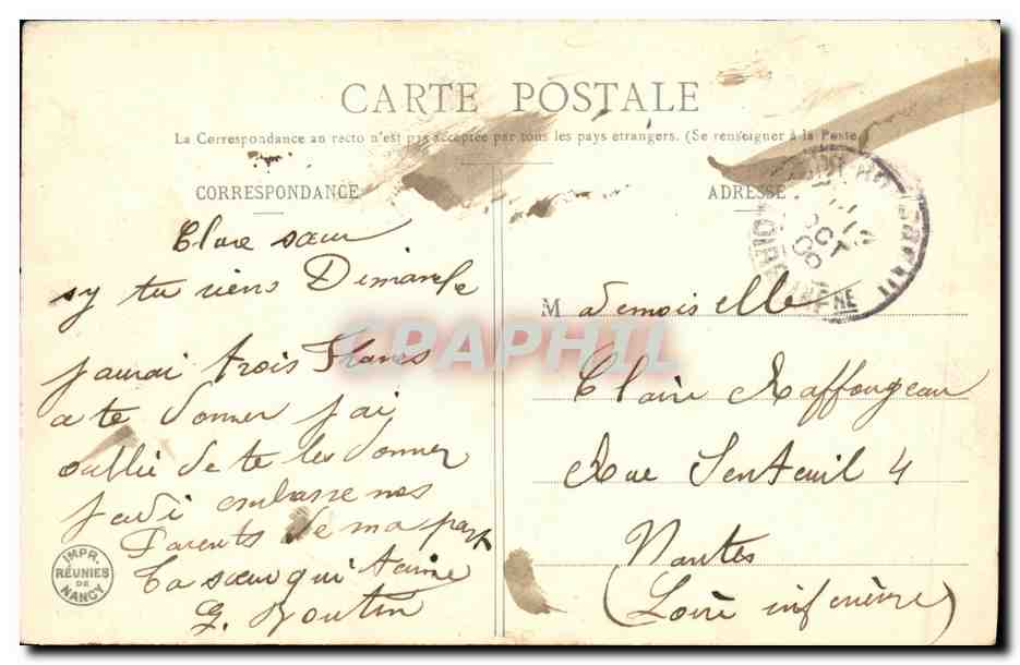 CPA Fantaisie Enfant — Verso