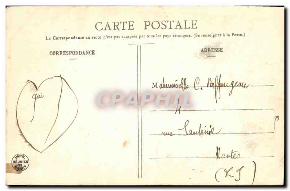 CPA Fantaisie Femme le petit astrologue  — Verso