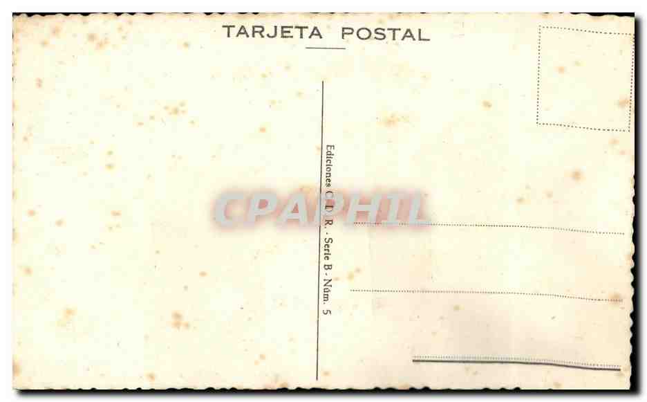 Madrid — couple en tenue d'époque — Éditions CPAPHIL, série B, n°5 — Reverso