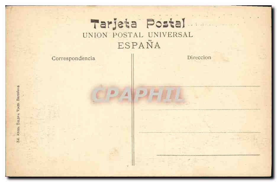 CPA Monasterio de Santas Creus Fachada posterio de la Iglesia  — Rückseite