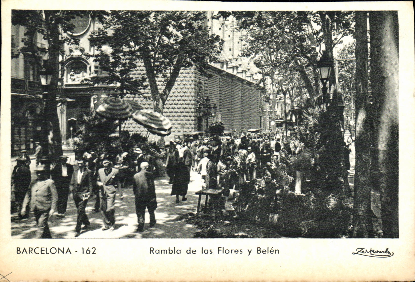 Rambla de las Flores y Belén — Barcelone — Zerkowka, n° 162