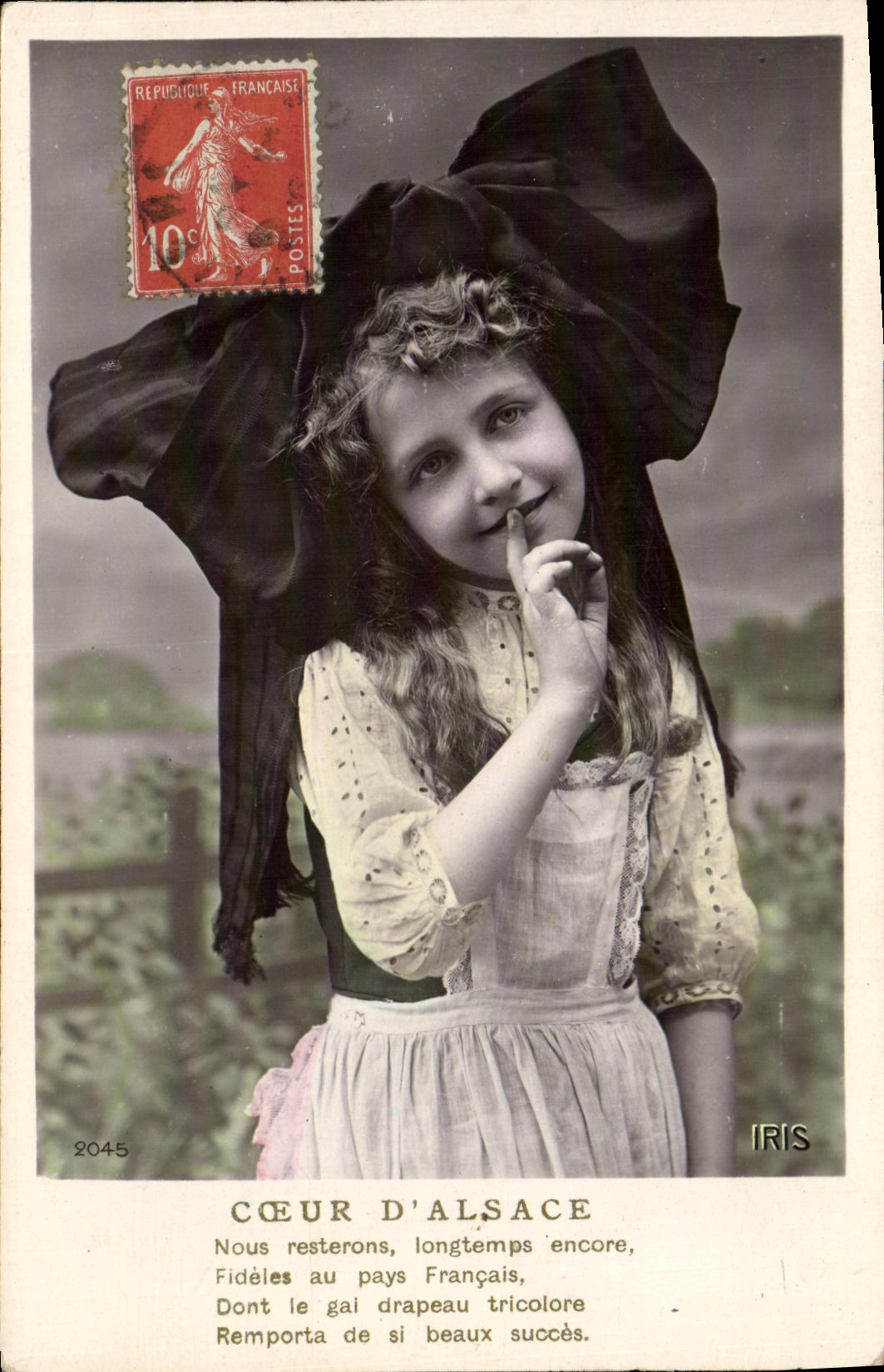 CPA Fantaisie Enfant Alsace