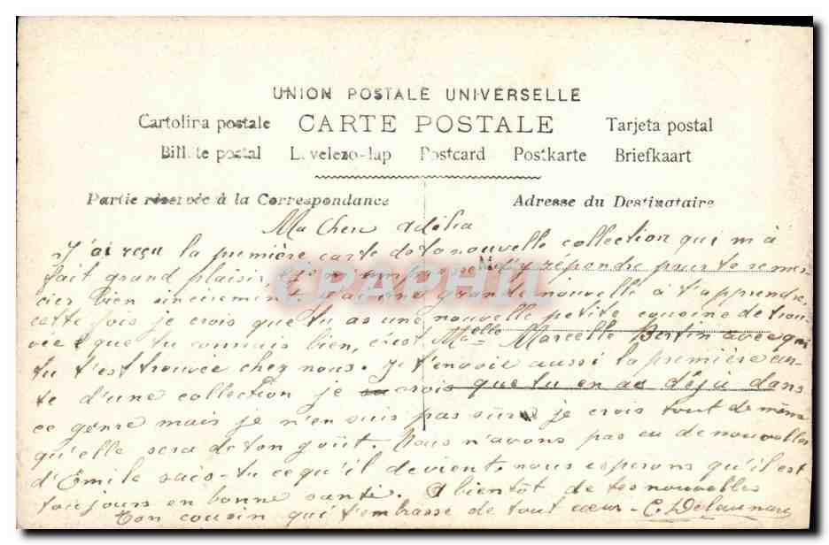 CPA Fantaisie Enfant Alsace — Verso