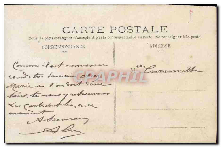 CPA Fantaisie Enfant Patissier — Rückseite