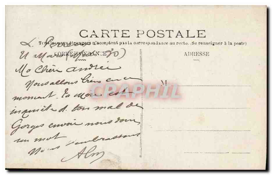 CPA Fantaisie Enfant Patissier — Rückseite