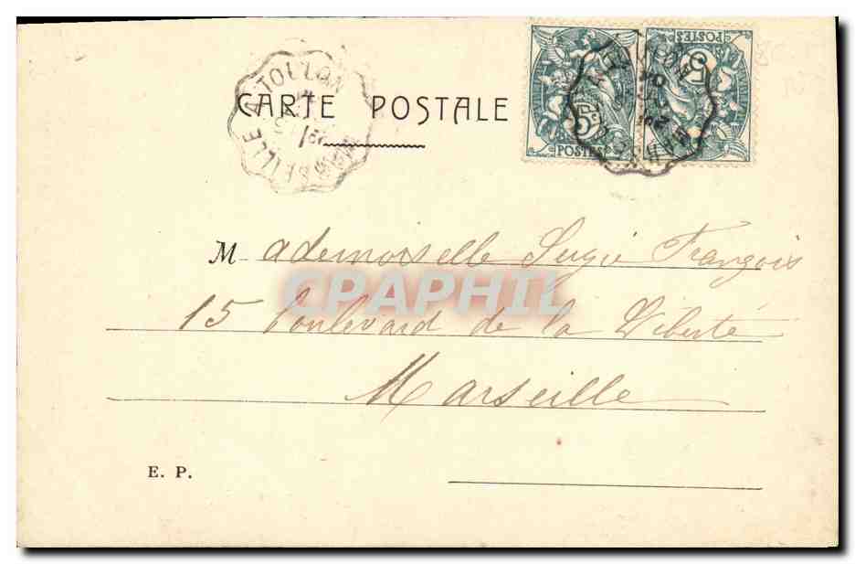 CPA Fantaisie Enfant Poupee — Verso