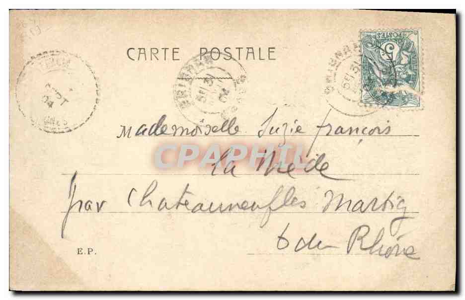 CPA Fantaisie Enfant Poupee — Verso