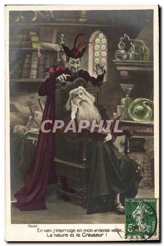 Faust et Méphistophélès — scène de la légende — éditeur Pérecou, n° 2272