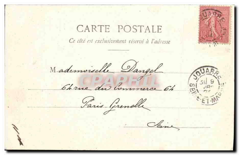 La Cigale et la Fourmi — fable de La Fontaine — Phototype A. Bergeret & Cie, Nancy — Reverso