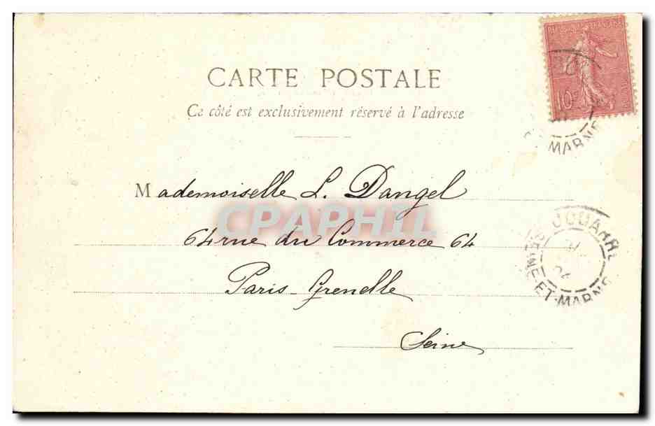La Cigale et la Fourmi — fable de La Fontaine — Phototypie A. Bengeret & Cie, Nancy — Verso