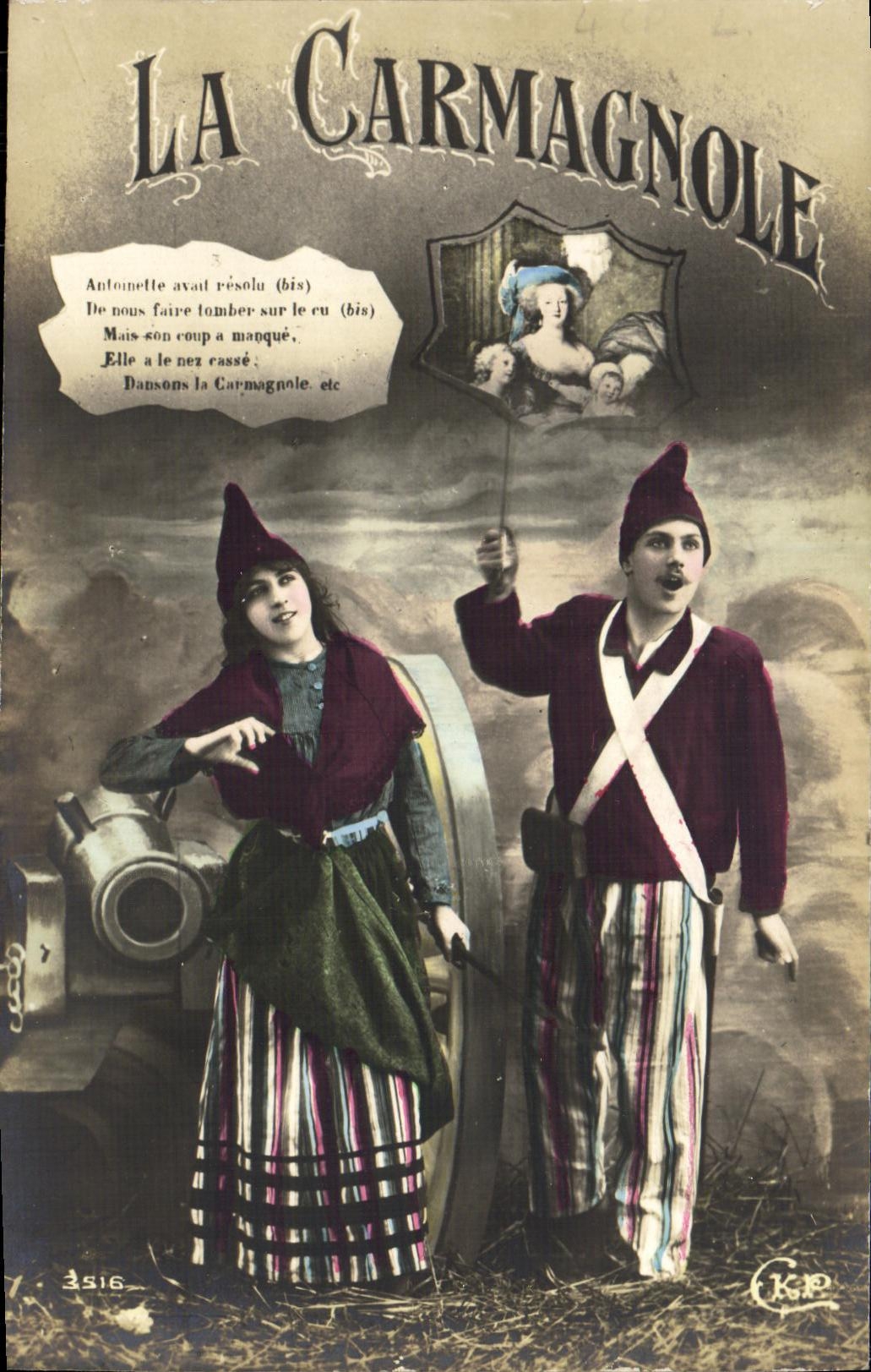 La Carmagnole — scène de spectacle — éditeur CKJO, n° 3516
