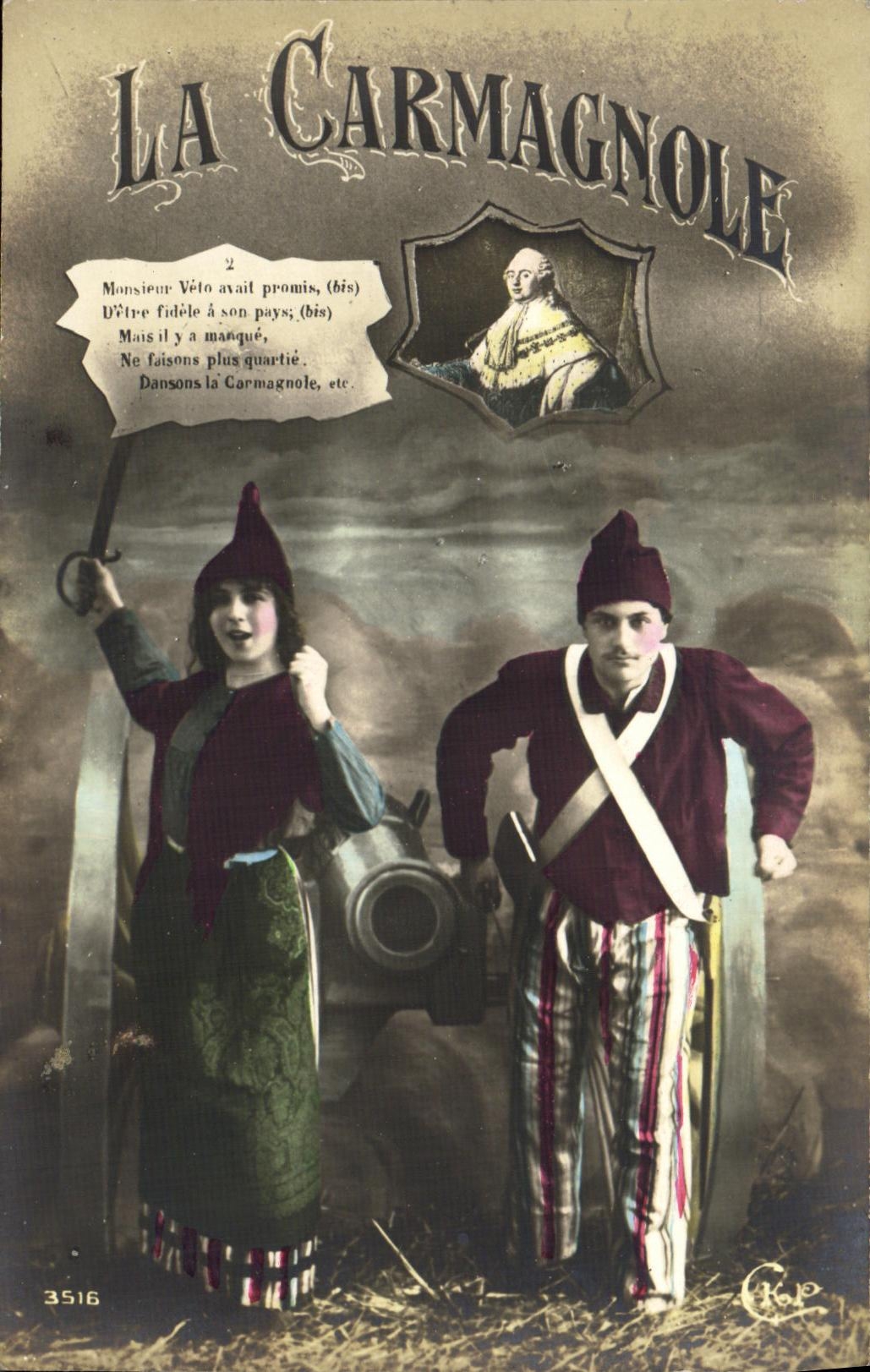La Carmagnole — scène de spectacle — éditeur C.P. n°3516