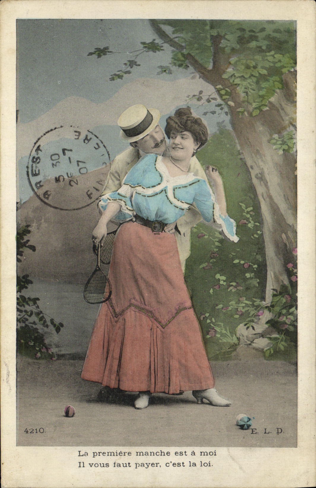 Tennis Games — amusing couple — E.L.D. n°4210
