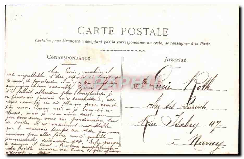CPA Fantaisie Enfant Grand pere — Rückseite