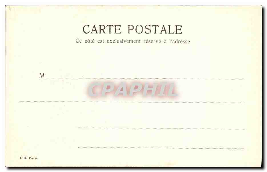 CPA Fantaisie Homme Voila deja poiur plus de cinq francs de depenses — Verso
