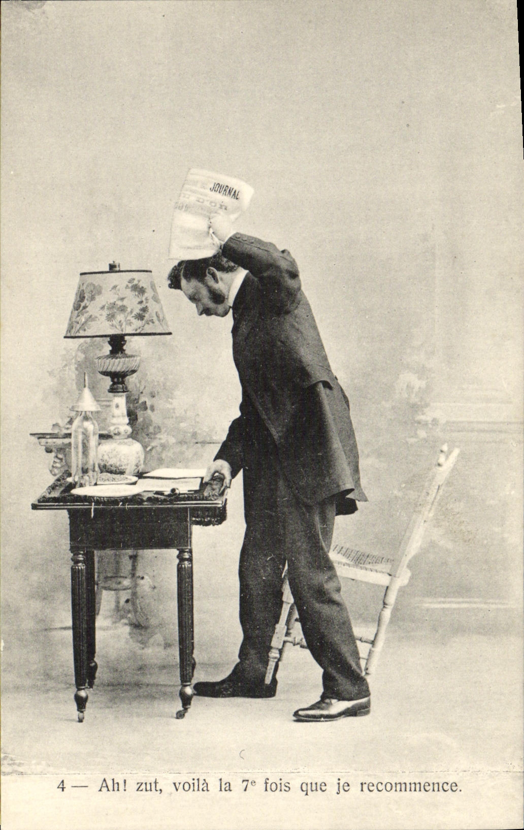 Homme frustré — répétition de tâche — L'H. Paris, n°4