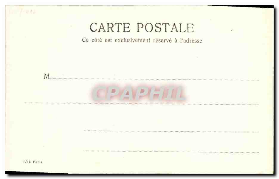 CPA Fantaisie Homme Oh les sales betes — Verso
