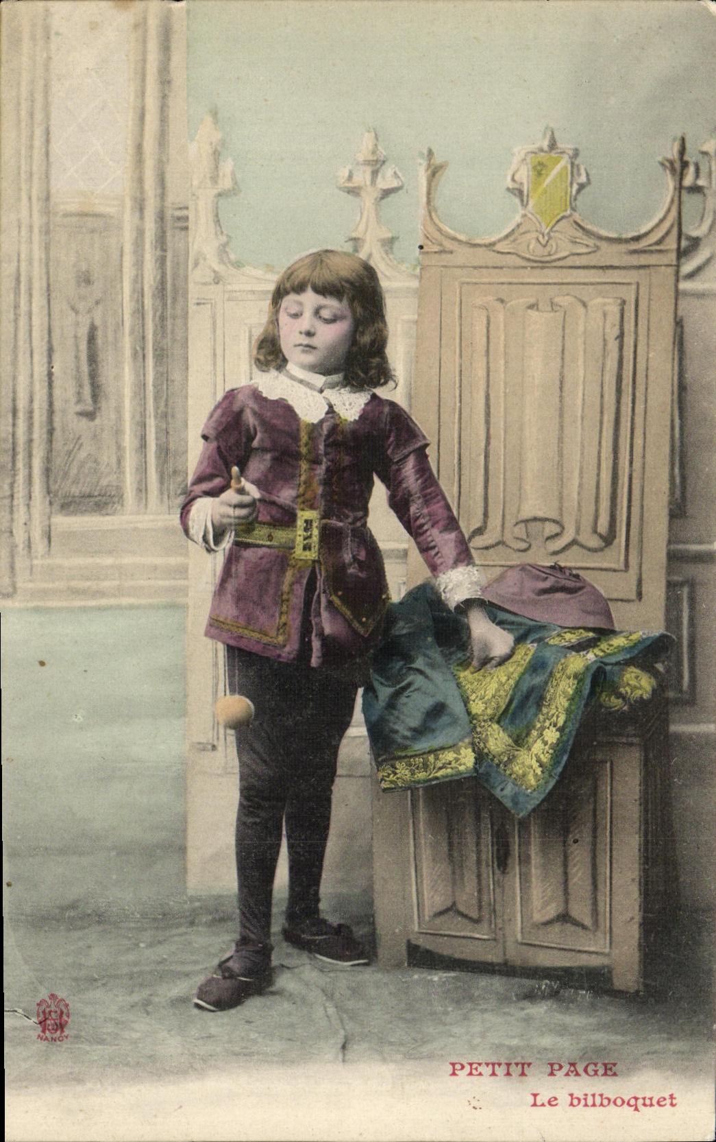 CPA Fantaisie Enfant Petit Page Le Bilboquet