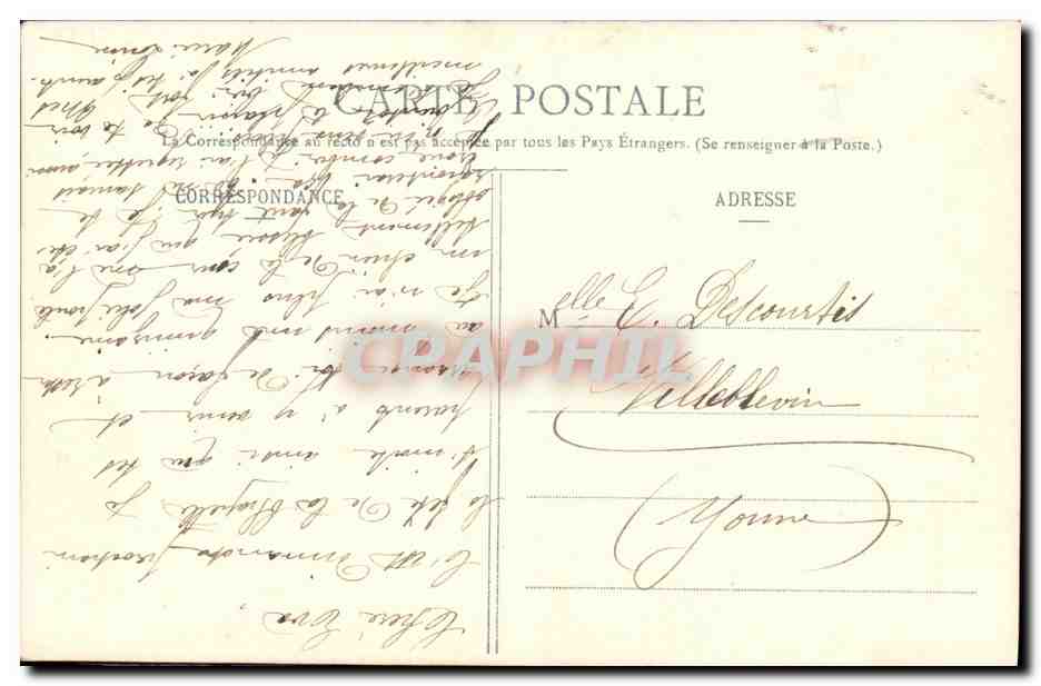 Ma petite blanchisseuse — scène de vie — Phototype A. Bergeret & Cie, Nancy — Verso