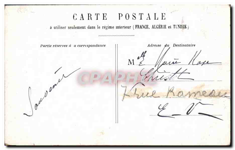 CPA Fantaisie Enfants Bohemien — Verso
