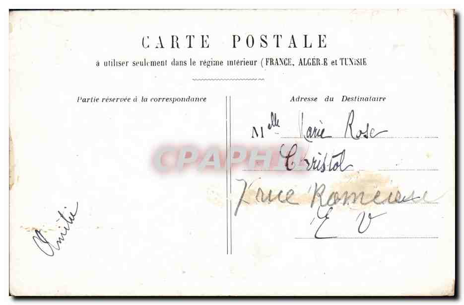 CPA Fantaisie Enfants Bohemien — Verso