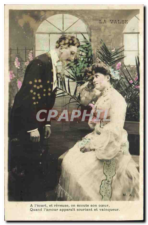 CPA Fantaisie Femme La valse